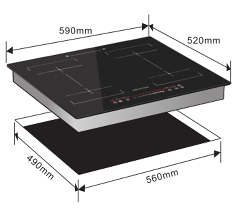 induction cooker assembly